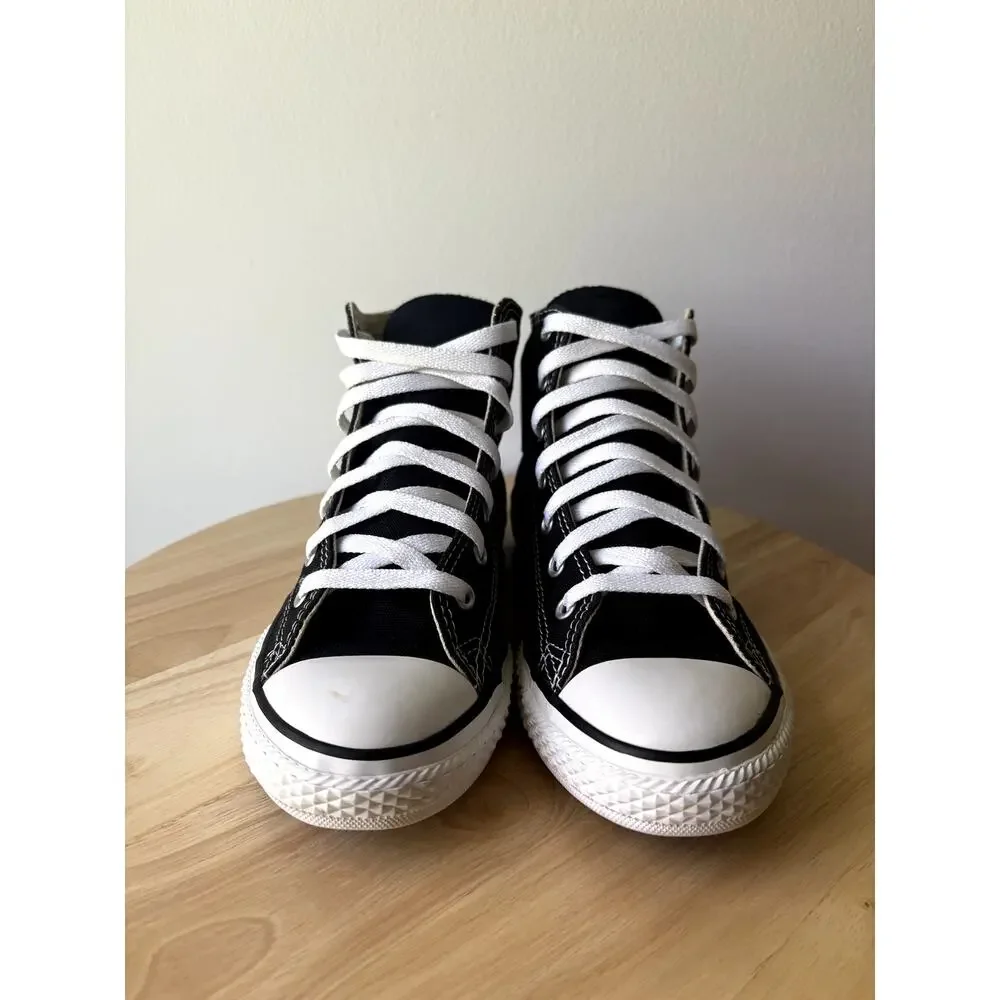 Converse Chuck Taylor All Star High Top Black Canvas Sneakers Youth Size 3 3J231